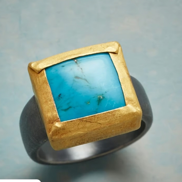 Sundance Jewelry - Sundance Phenomena Turquoise 24kt And Oxidized Sterling Silver Ring